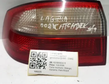 Lampă spate - Parte montare: Stânga, Varianta: Hatchback - Renault Laguna 2 generation [2001 - 2005] Liftback
