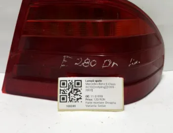 Lampă spate - Parte montare: Dreapta, Varianta: Sedan - Mercedes-Benz E-Class W210 [restyling] [1999 - 2002] Sedan