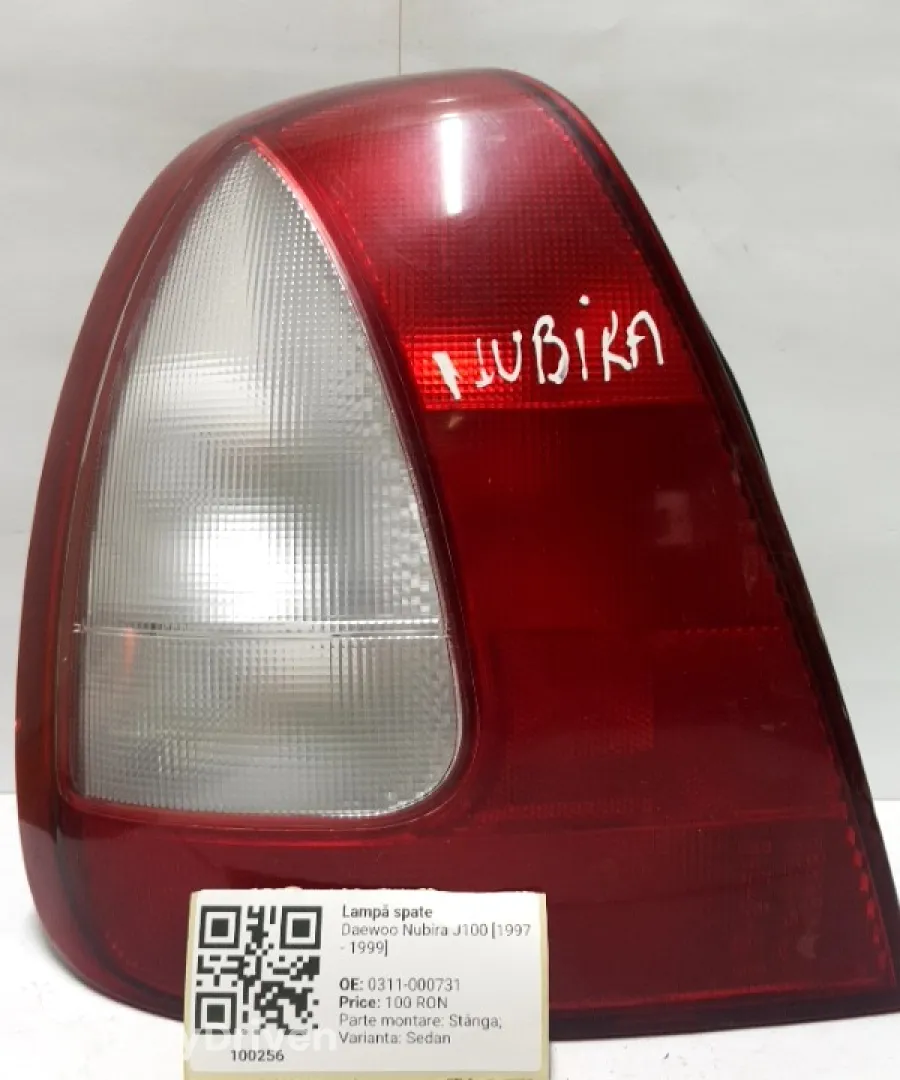 Lampă spate - Parte montare: Stânga, Varianta: Sedan - Daewoo Nubira J100 [1997 - 1999] Sedan
