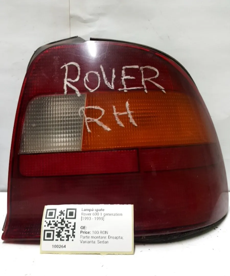Lampă spate - Parte montare: Dreapta, Varianta: Sedan - Rover 600 1 generation [1993 - 1999] Sedan