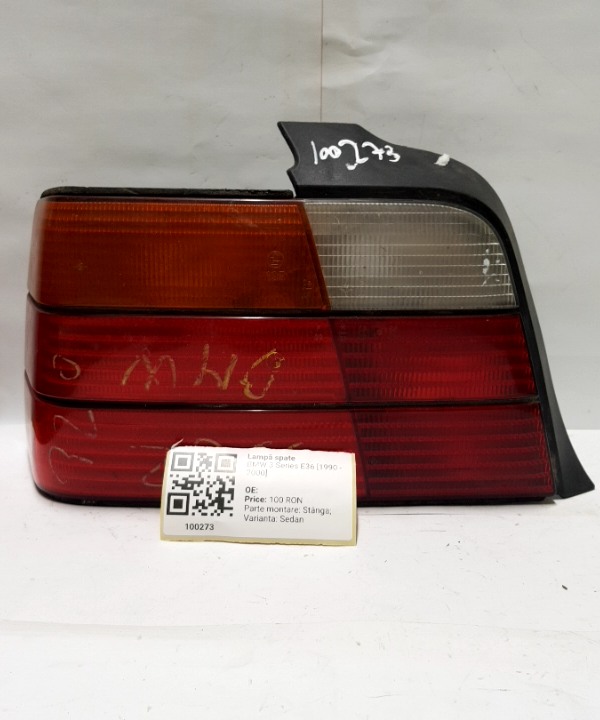 Lampă spate - Parte montare: Stânga, Varianta: Sedan - BMW 3 Series E36 [1990 - 2000] Sedan
