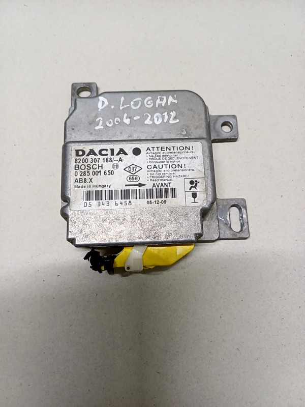 Modul airbag - Dacia Logan 1 generation [restyling] [2007 - 2012] Sedan 1.4 MT (75 hp)