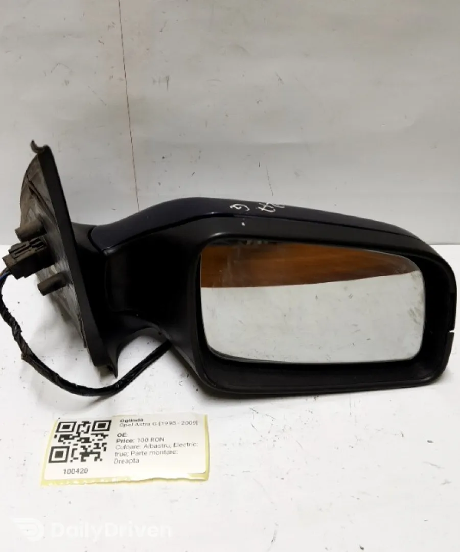 Oglindă  - Culoare: Albastru, Electric, Parte montare: Dreapta - Opel Astra G [1998 - 2009]