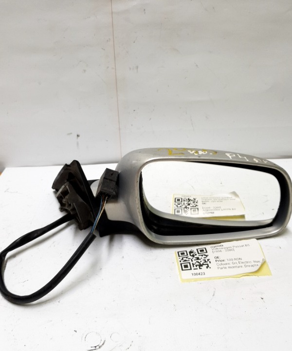Oglindă - Culoare: Gri, Electric, Parte montare: Dreapta - Volkswagen Passat B5 [1996 - 2000]