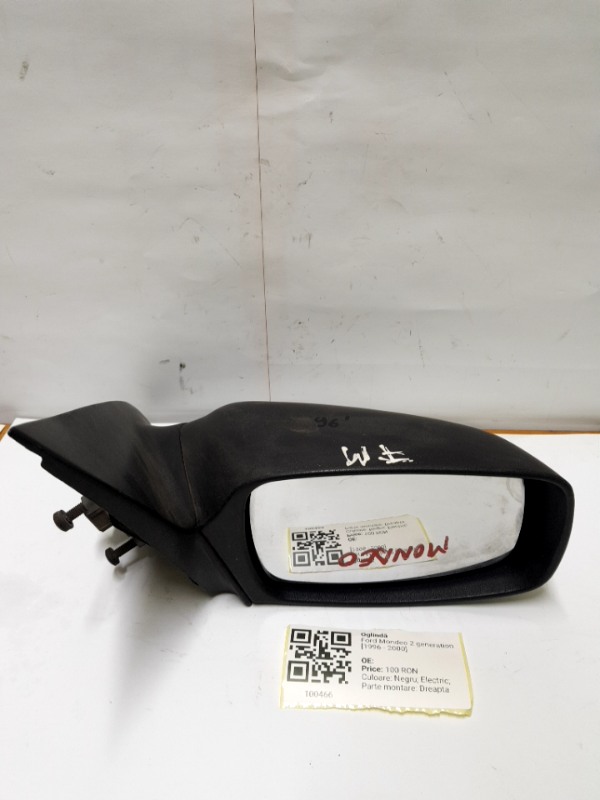 Oglindă  - Culoare: Negru, Electric, Parte montare: Dreapta - Ford Mondeo 2 generation [1996 - 2000]