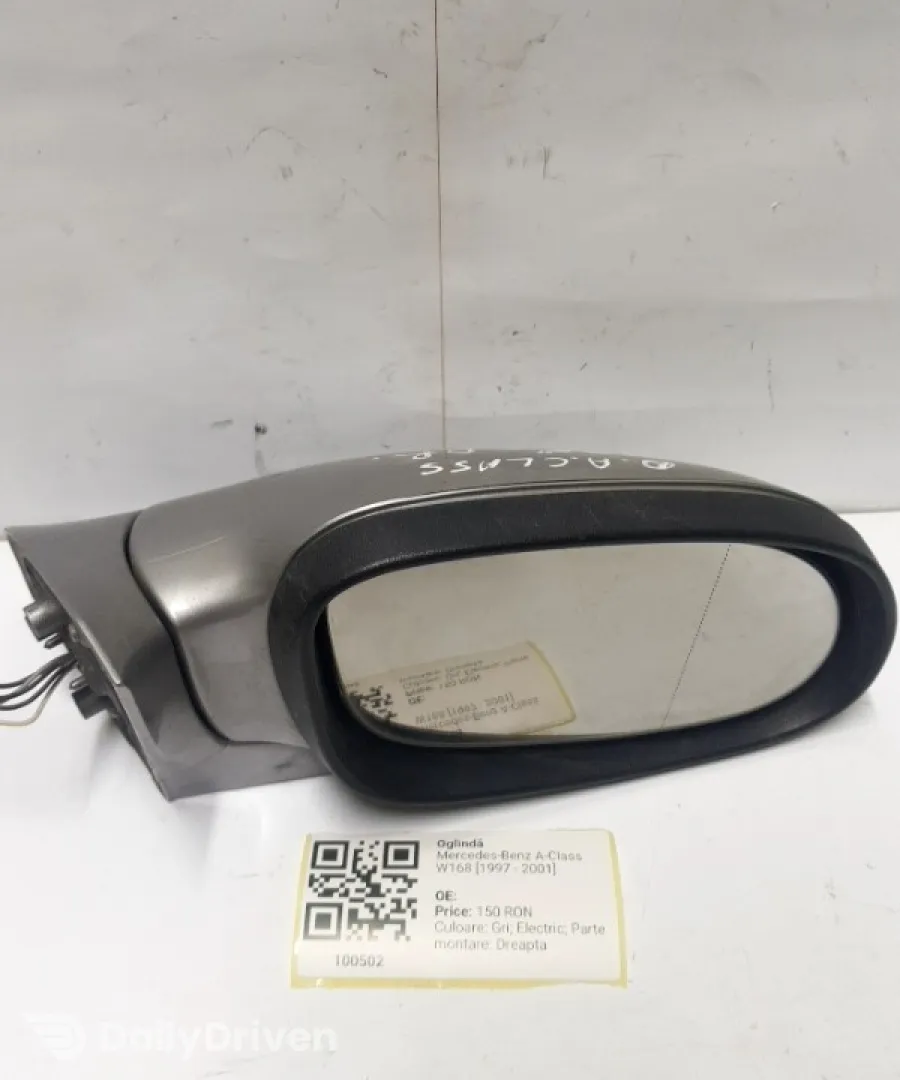 Oglindă  - Culoare: Gri, Electric, Parte montare: Dreapta - Mercedes-Benz A-Class W168 [1997 - 2001] Hatchback