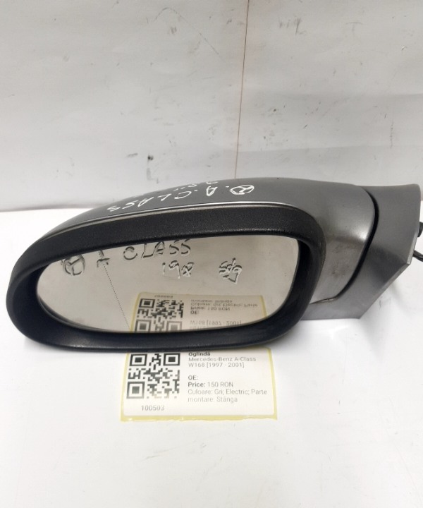 Oglindă - Culoare: Gri, Electric, Parte montare: Stânga - Mercedes-Benz A-Class W168 [1997 - 2001] Hatchback