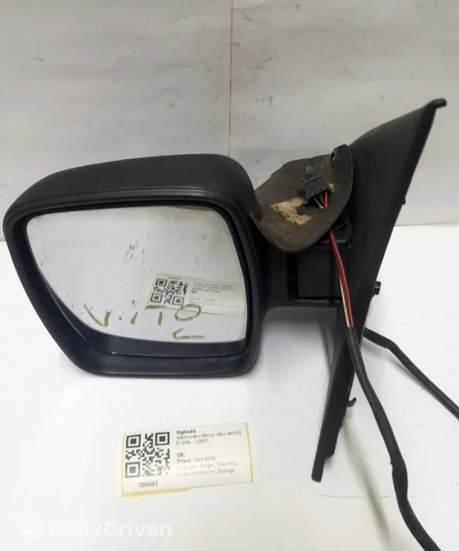 Oglindă - Culoare: Negru, Electric, Parte montare: Stânga - Mercedes-Benz Vito W638 [1996 - 2003] Van