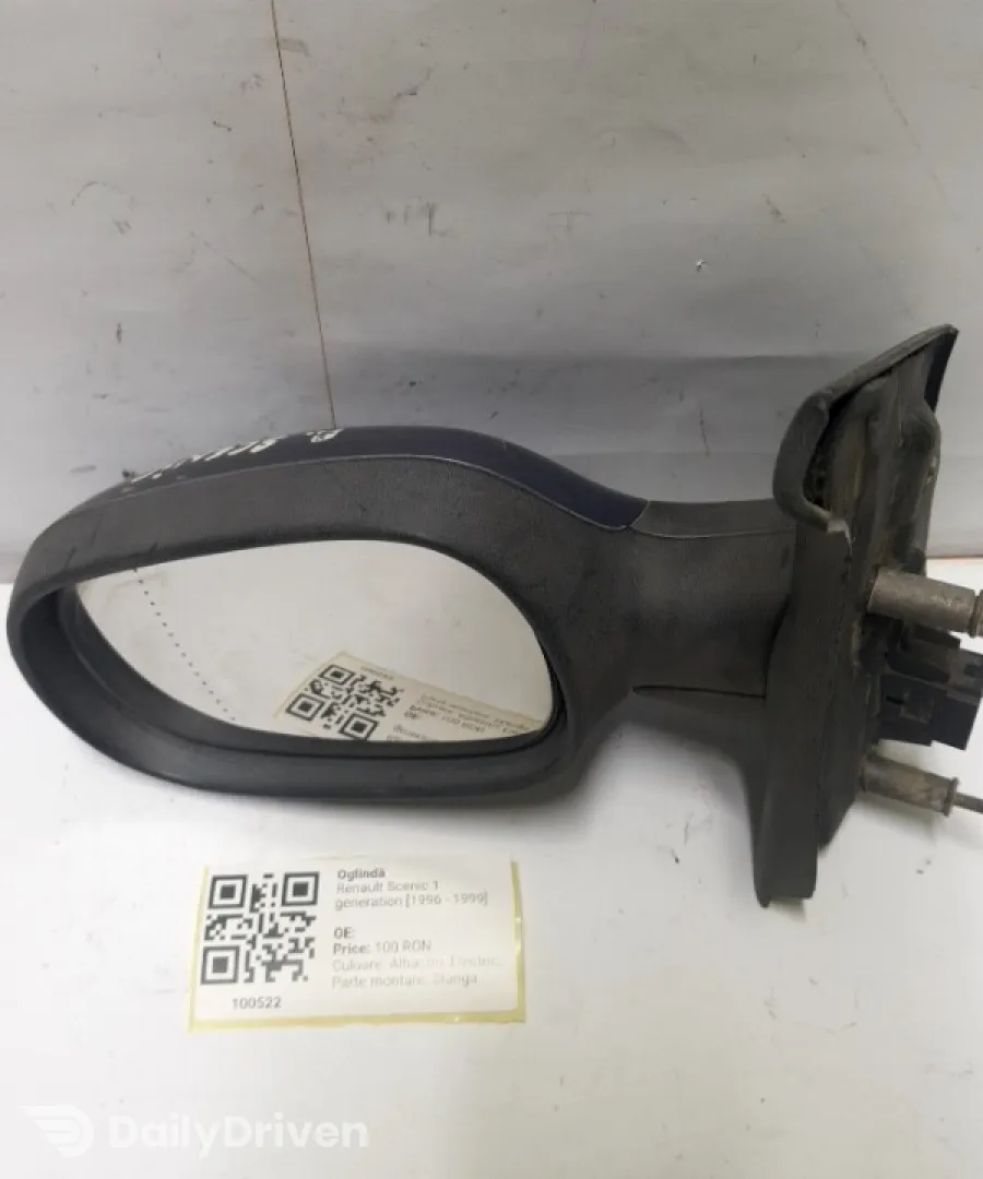 Oglindă  - Culoare: Albastru, Electric, Parte montare: Stânga - Renault Scenic 1 generation [1996 - 1999]