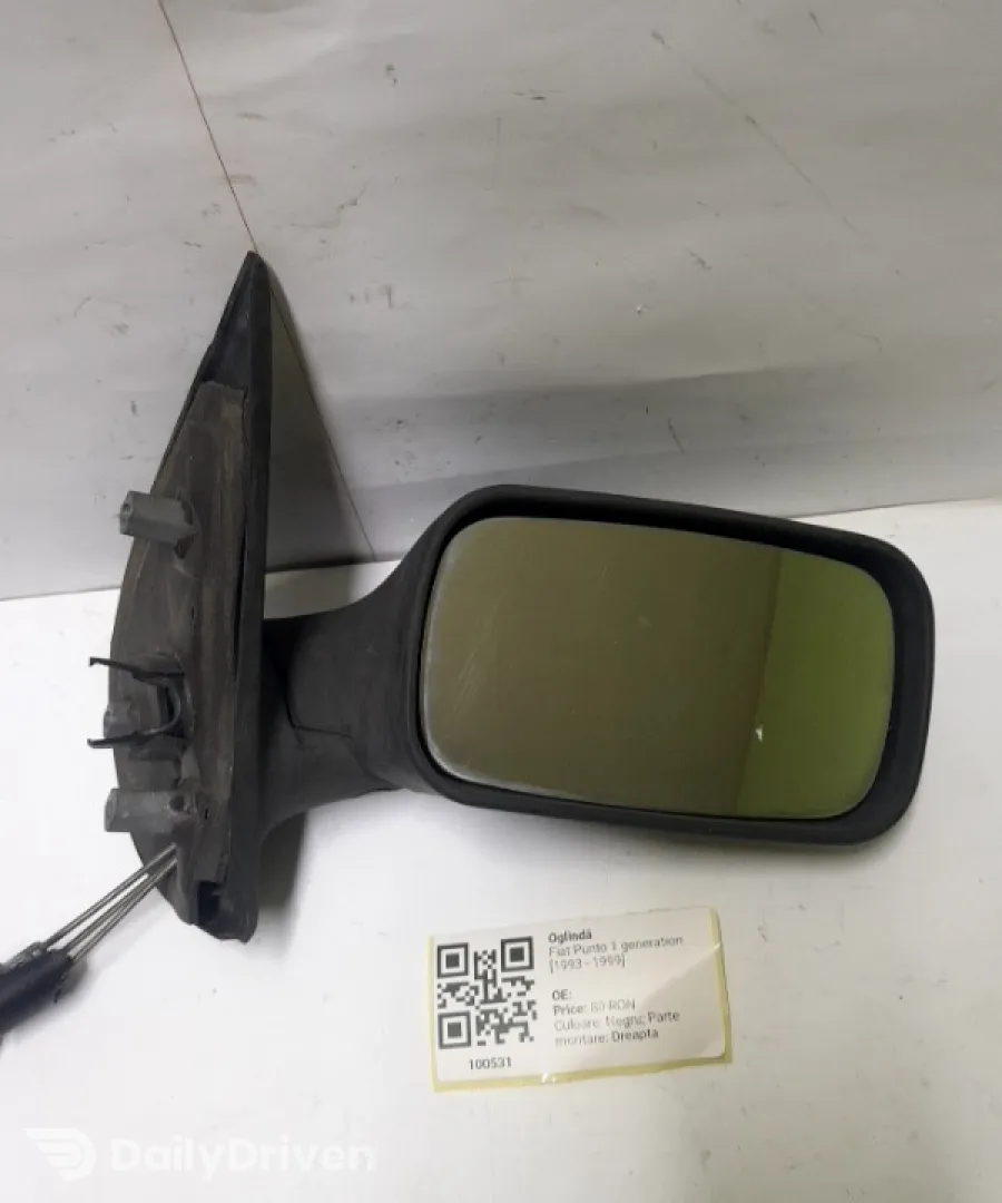 Oglindă  - Culoare: Negru, Parte montare: Dreapta - Fiat Punto 1 generation [1993 - 1999]