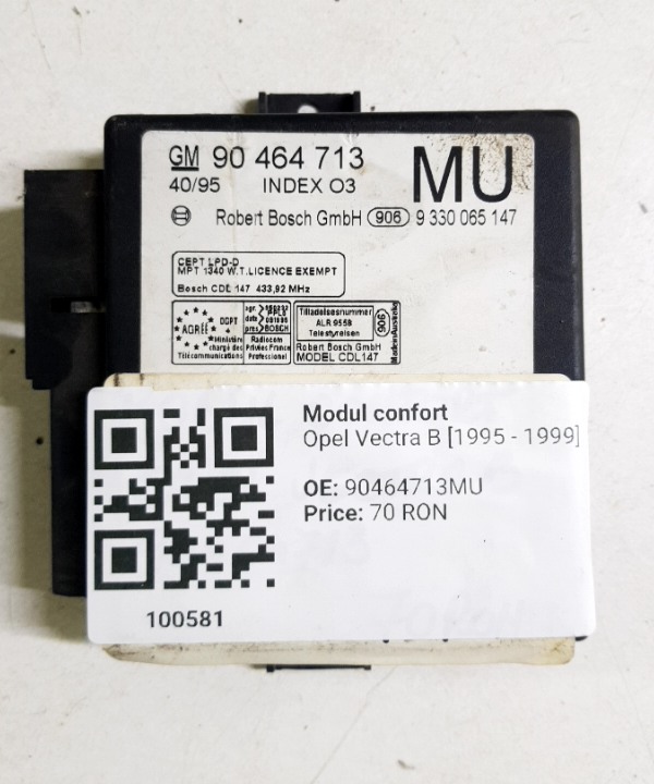 Modul comfort - Opel Vectra B [1995 - 1999]