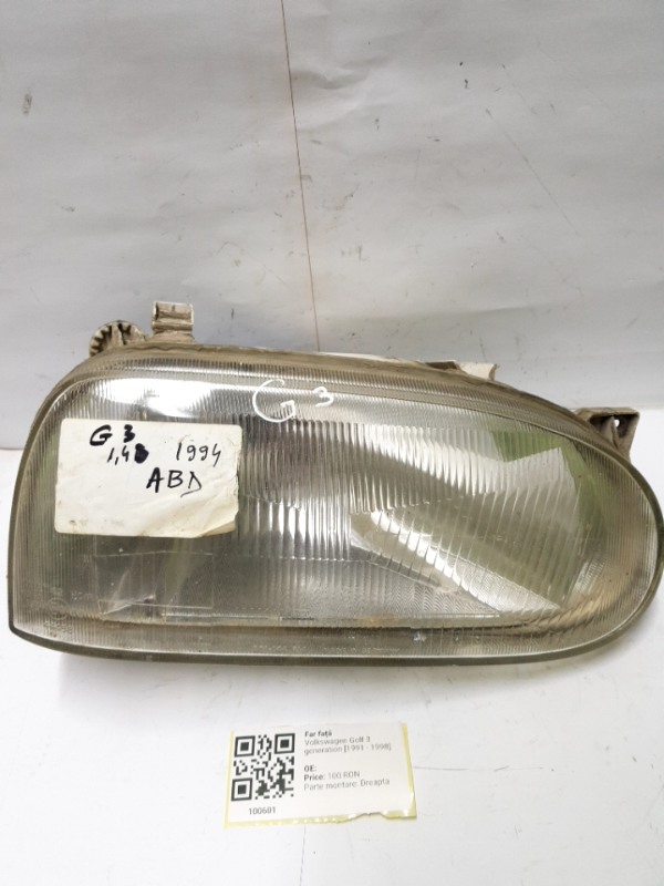 Far față - Parte montare: Dreapta - Volkswagen Golf 3 generation [1991 - 1998]