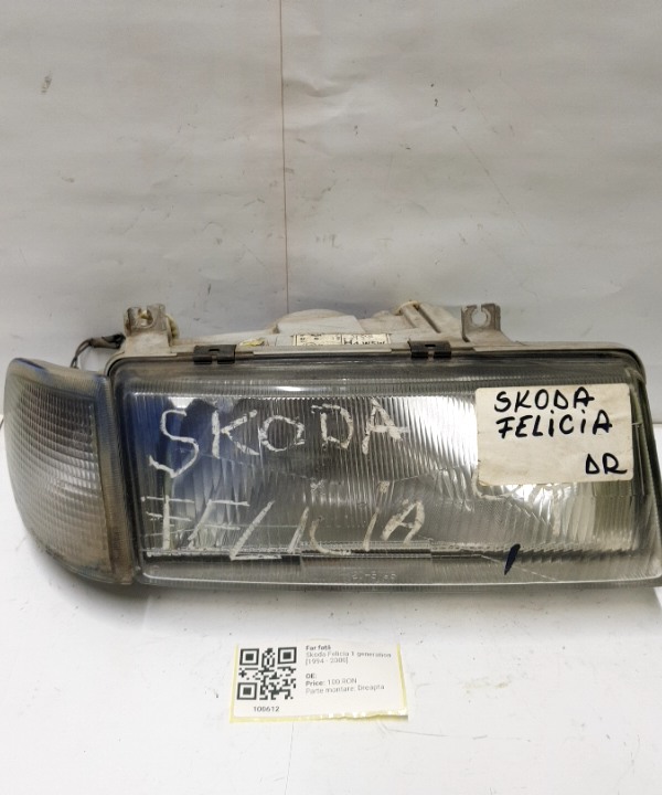 Far față - Parte montare: Dreapta - Skoda Felicia 1 generation [1994 - 2000]