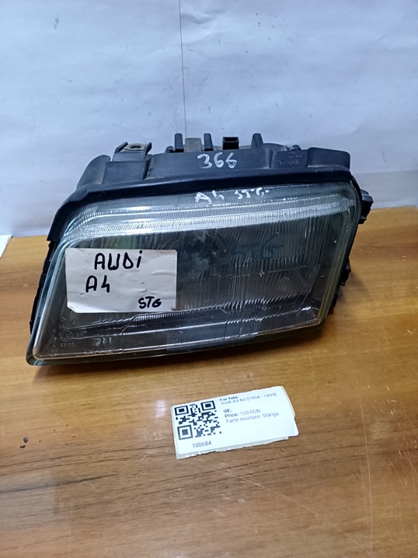 Far față - Parte montare: Stânga - Audi A4 B5 [1994 - 1999] Sedan