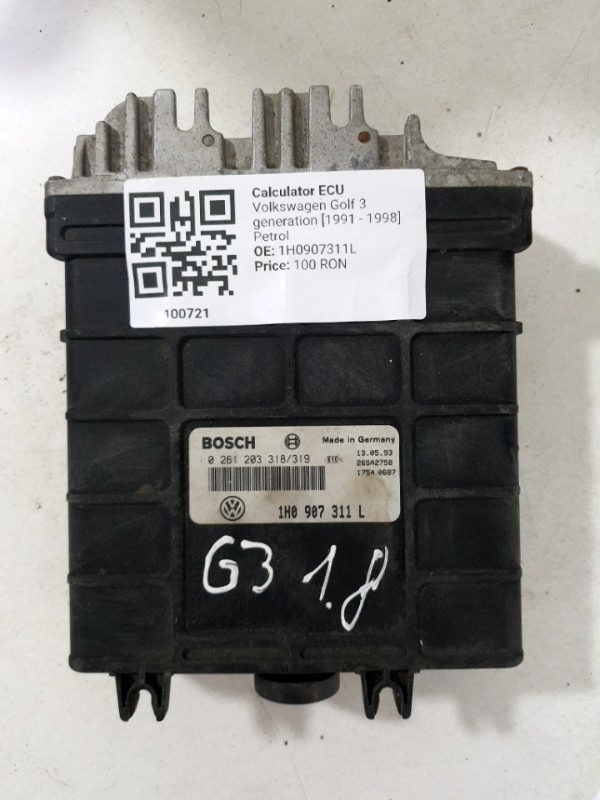Calculator ECU - Volkswagen Golf 3 generation [1991 - 1998] Hatchback 3-doors 1.8 MT (90 hp)