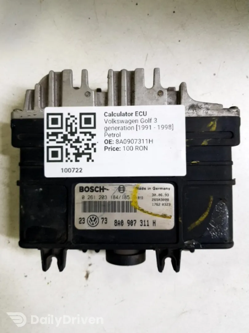 Calculator ECU - Volkswagen Golf 3 generation [1991 - 1998] Hatchback 5-doors 1.4 5MT (60 hp)