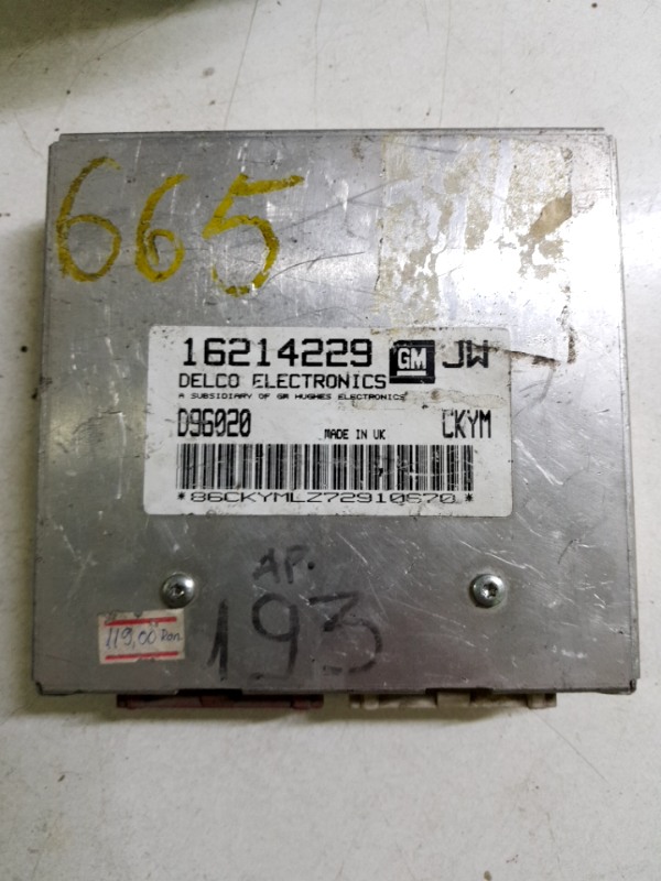 Calculator ECU - Opel Astra F [restyling] [1994 - 2002] Hatchback 3-doors 1.6 MT (75 hp)