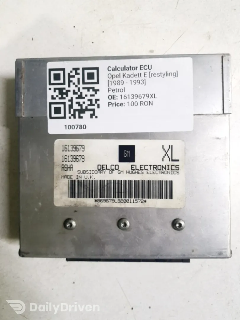 Calculator ECU - Opel Kadett E [restyling] [1989 - 1993] Sedan 1.4 5MT (75 hp)