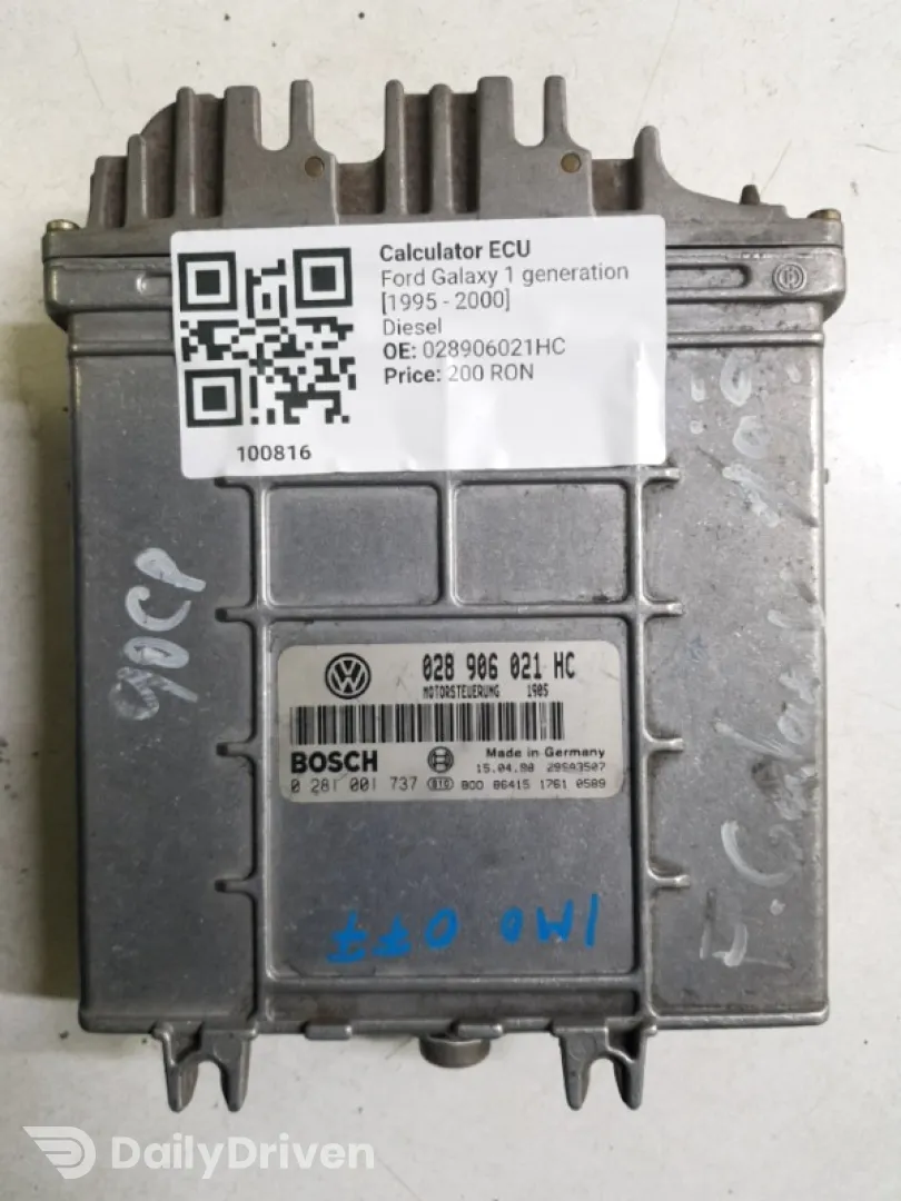 Calculator ECU - Ford Galaxy 1 generation [1995 - 2000] Minivan 5-doors 1.9 TDi MT (90 hp)