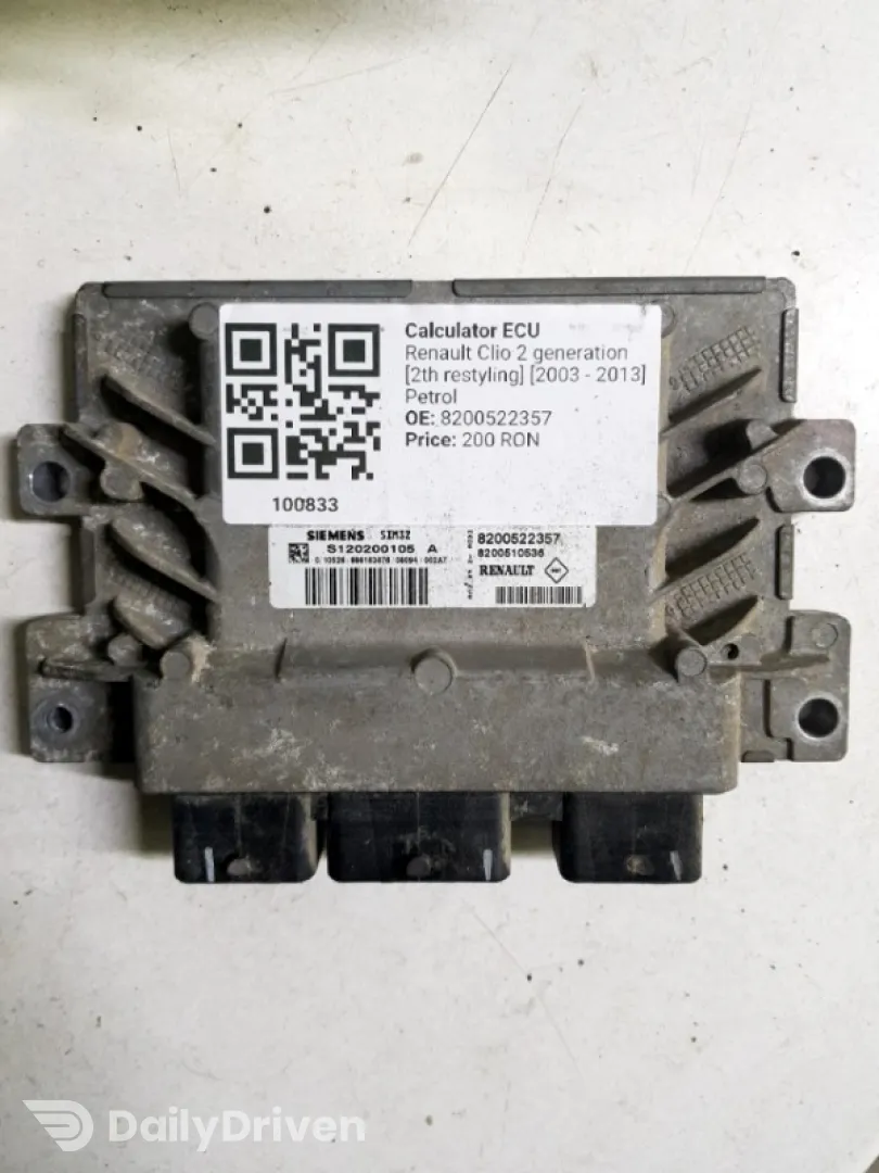 Calculator ECU - Renault Clio 2 generation [2th restyling] [2003 - 2013] Hatchback 3 doors 1.2 MT (58 hp)