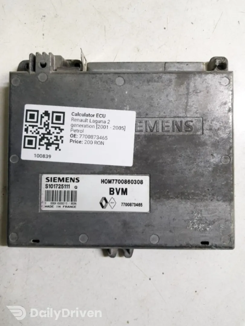 Calculator ECU - Renault Laguna 2 generation [2001 - 2005] Liftback 1.8 MT (123 hp)