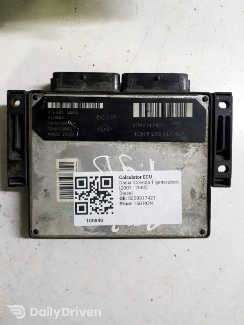 Calculator ECU - Dacia Solenza 1 generation [2003 - 2005] Sedan 1.9 D MT (63 hp)