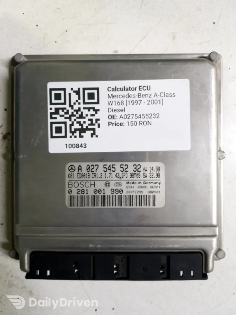 Calculator ECU - Mercedes-Benz A-Class W168 [1997 - 2001] Hatchback A 170 CDI MT (90 hp)