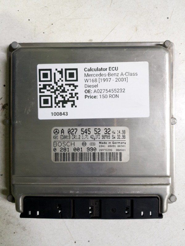 Calculator ECU - Mercedes-Benz A-Class W168 [1997 - 2001] Hatchback A 170 CDI MT (90 hp)
