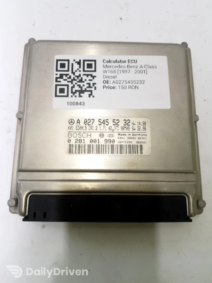 Calculator ECU - Mercedes-Benz A-Class W168 [1997 - 2001] Hatchback A 170 CDI MT (90 hp)