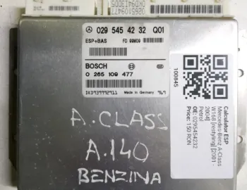 Calculator ESP - Mercedes-Benz A-Class W168 [restyling] [2001 - 2004] Hatchback 5-doors 1.4 MT (82 hp)