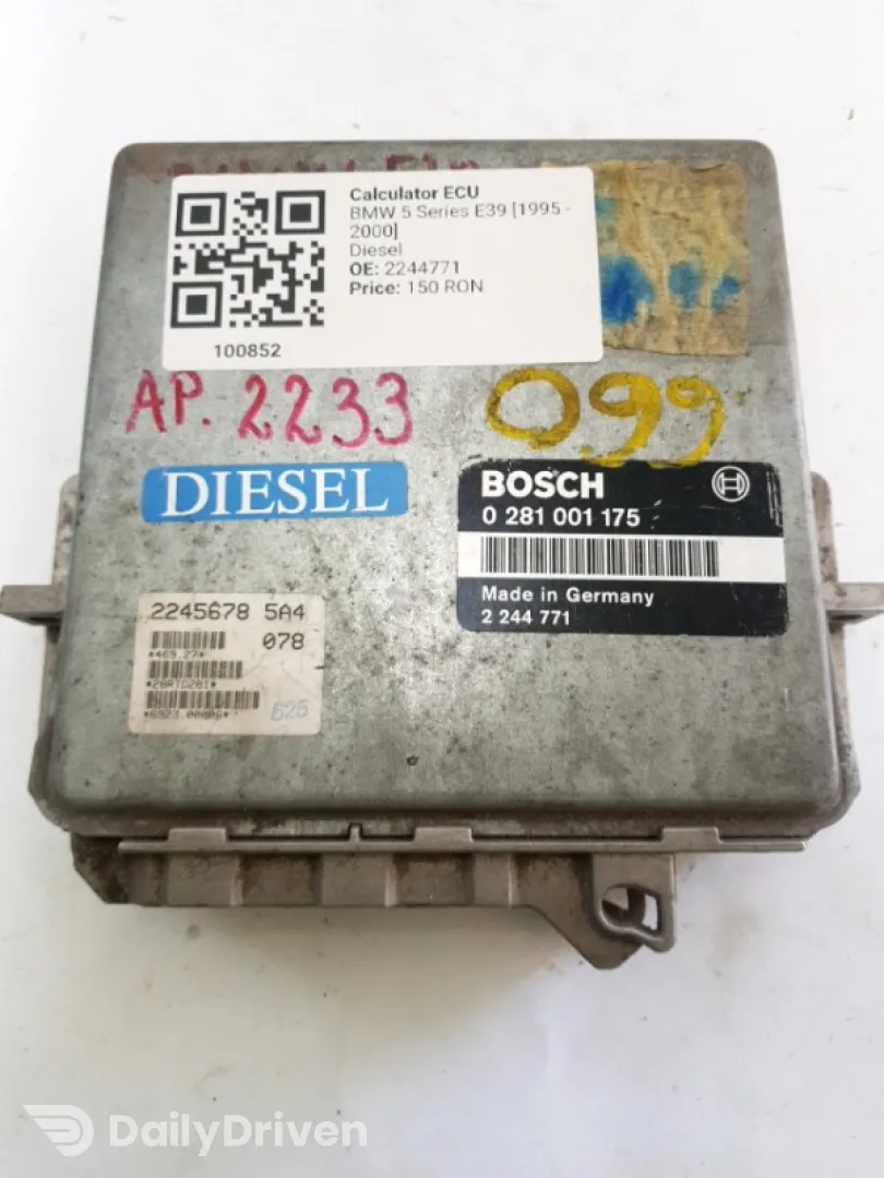Calculator ECU - BMW 5 Series E39 [1995 - 2000] Sedan 4-doors 525tds MT (143 hp)