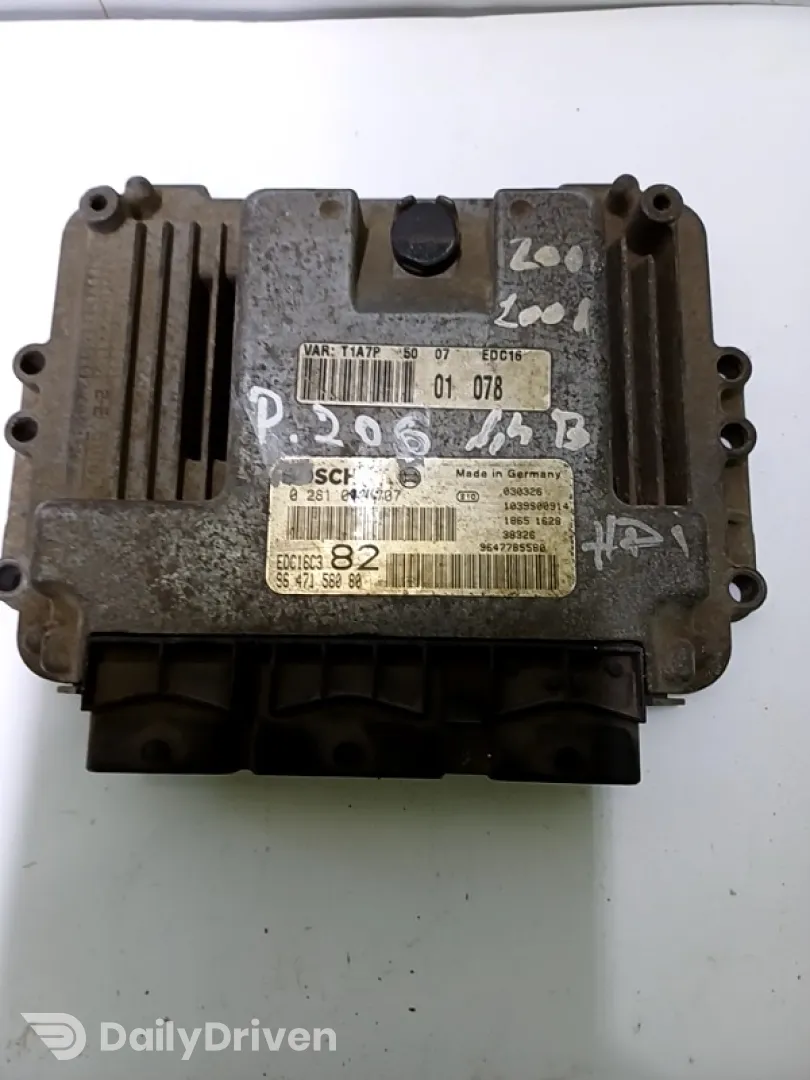 Calculator ECU - Peugeot 206 1 generation [1998 - 2003] Hatchback 3-doors 1.4 HDi MT (70 hp)