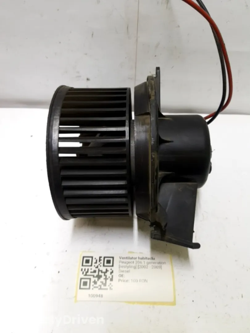 Ventilator habitaclu - Peugeot 206 1 generation [restyling] [2002 - 2009] Hatchback 5-doors 1.4 HDi MT (70 hp)