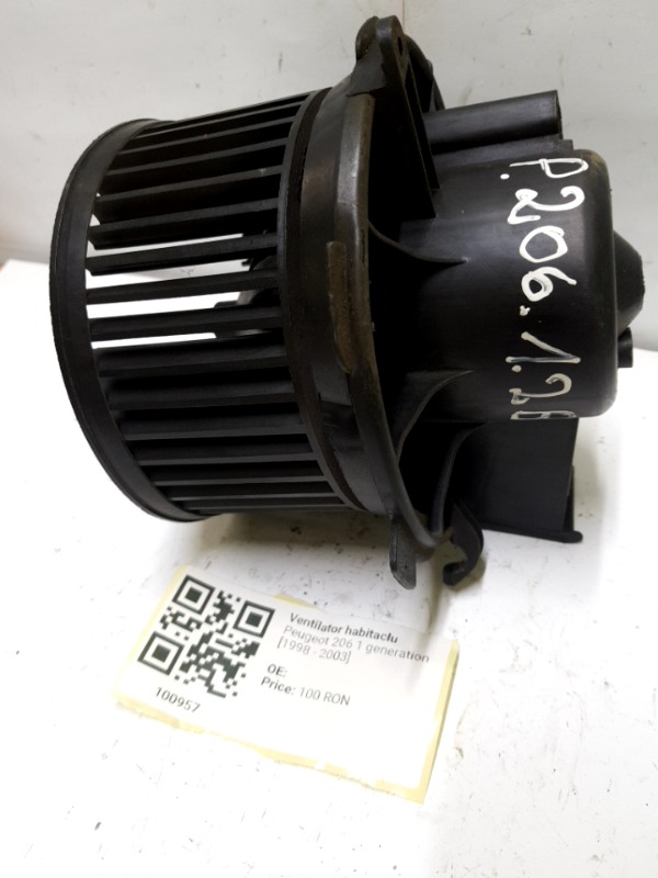 Ventilator habitaclu - Peugeot 206 1 generation [1998 - 2003] Hatchback 3-doors 1.1 MT (60 hp)