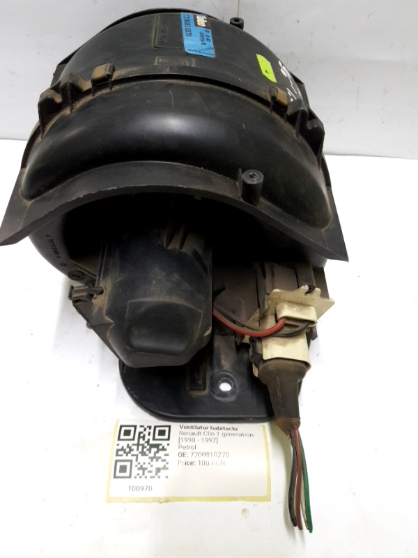 Ventilator habitaclu - Renault Clio 1 generation [1990 - 1997] Hatchback 3-doors 1.2 MT (55 hp)