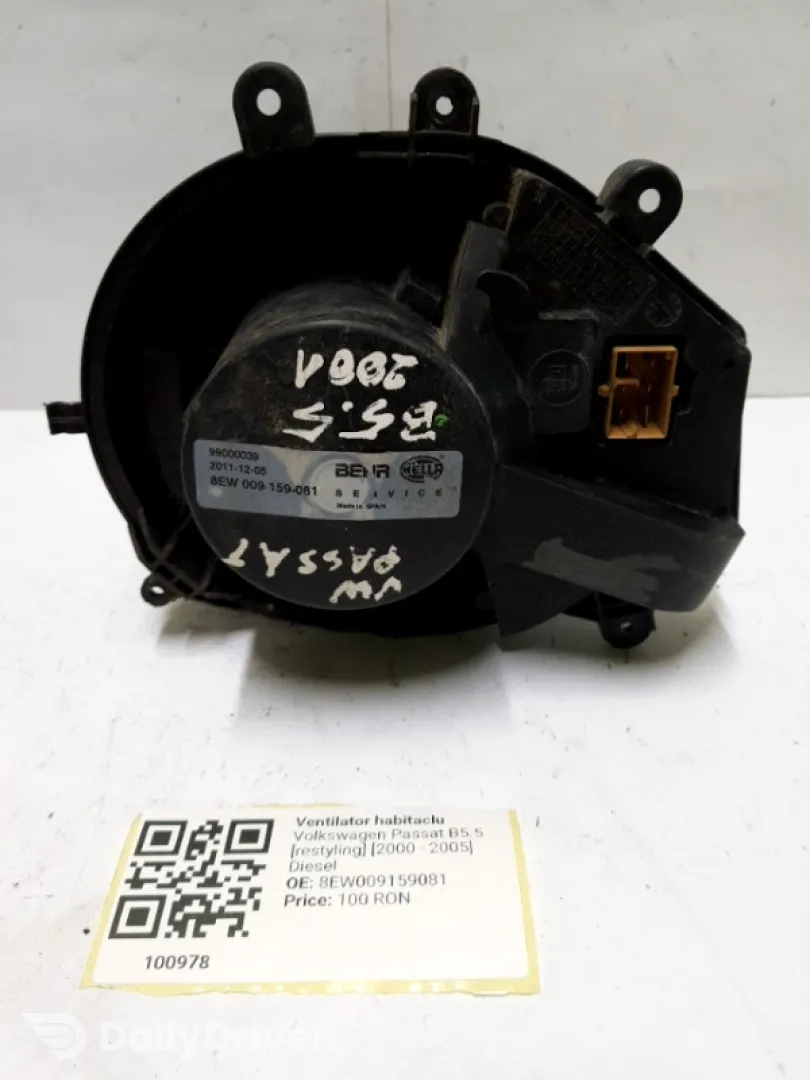 Ventilator habitaclu - Volkswagen Passat B5.5 [restyling] [2000 - 2005]