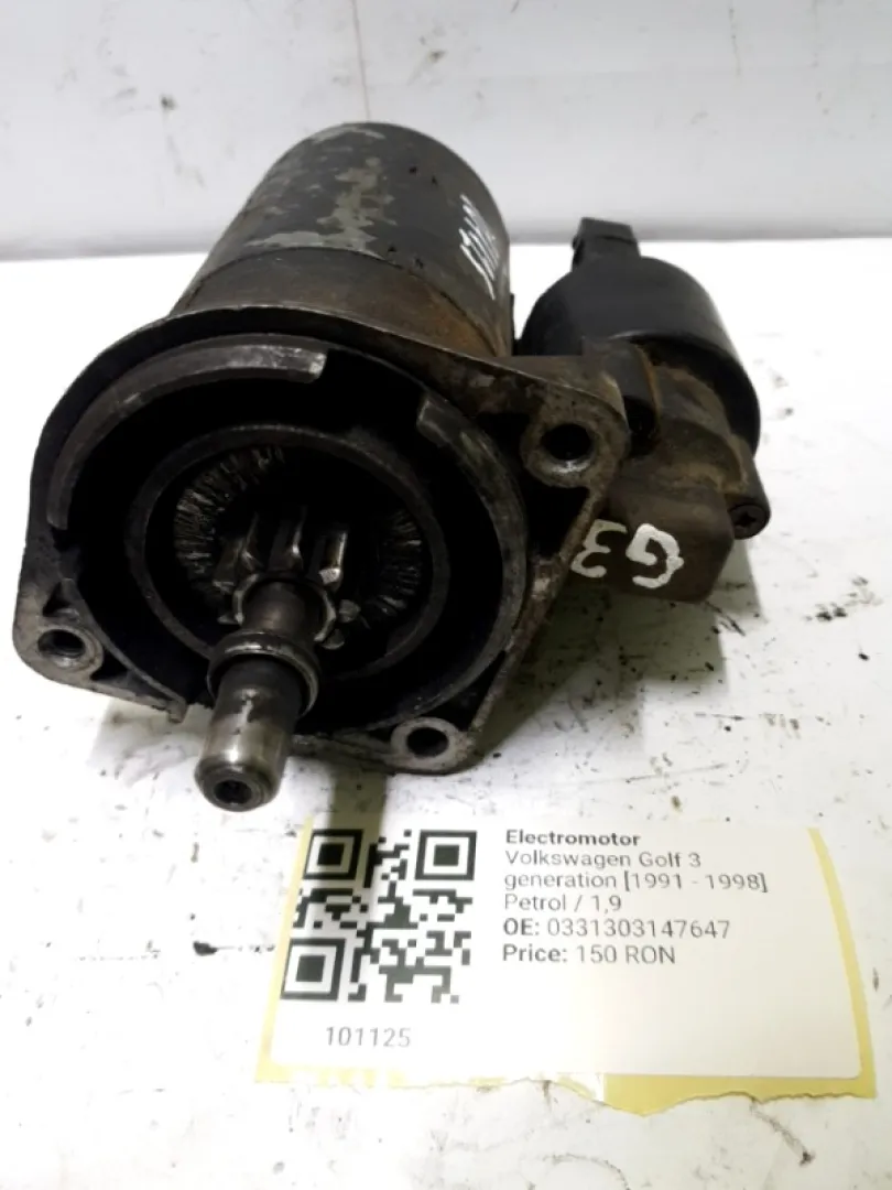 Electromotor - Volkswagen Golf 3 generation [1991 - 1998] Hatchback 3-doors 1.4 5MT (60 hp)