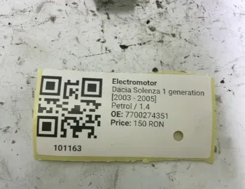 Electromotor - Dacia Solenza 1 generation [2003 - 2005] Sedan 1.4 MT (75 hp)