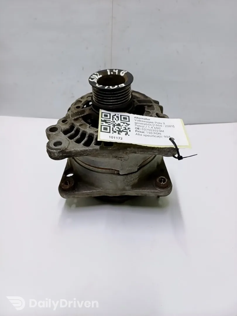 Alternator - Alte specificații: 90A - Volkswagen Polo 3 generation [restyling] [2000 - 2002] Hatchback 5-doors 1.4 16V MT (75 hp)