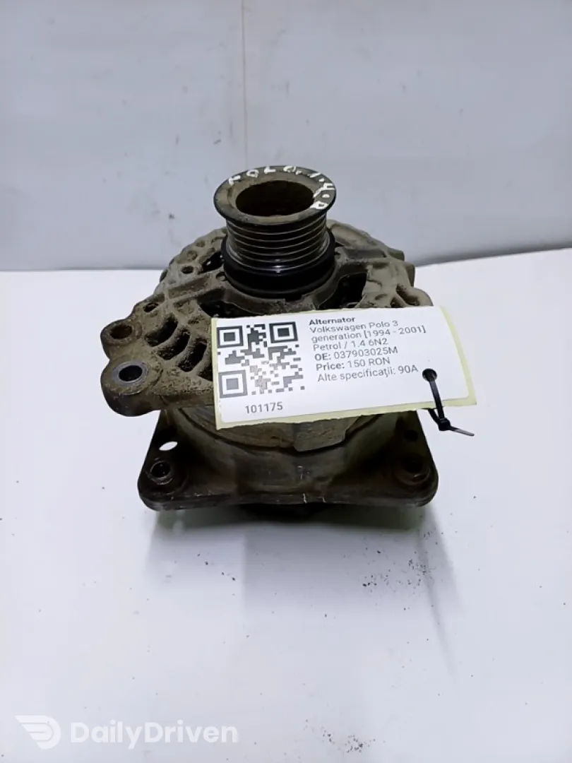 Alternator - Alte specificații: 90A - Volkswagen Polo 3 generation [restyling] [2000 - 2002] Hatchback 5-doors 1.4 16V MT (75 hp)