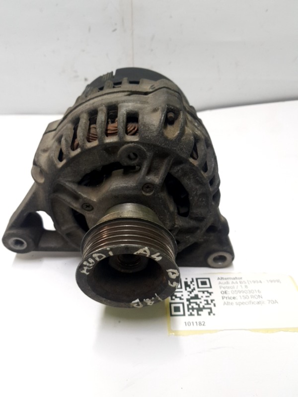 Alternator - Alte specificații: 70A - Audi A4 B5 [1994 - 1999] Sedan 1.8 MT (125 hp)