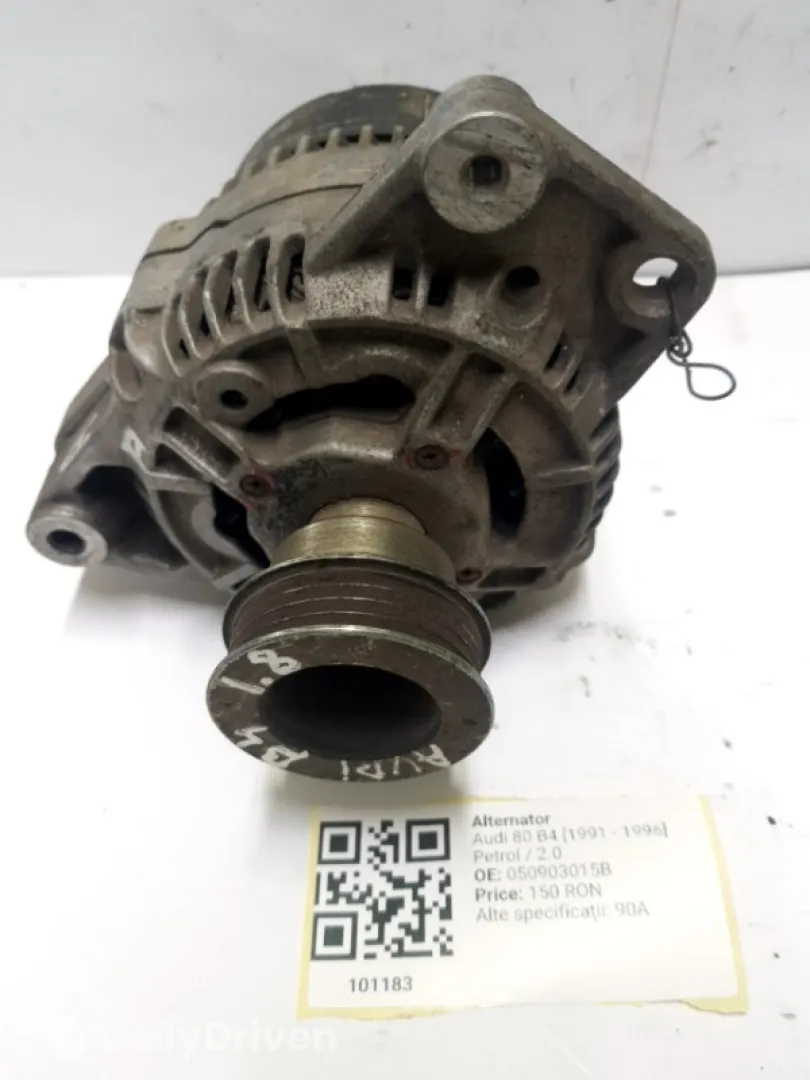 Alternator - Alte specificații: 90A - Audi 80 B4 [1991 - 1996] Sedan 2.0 MT (115 hp)