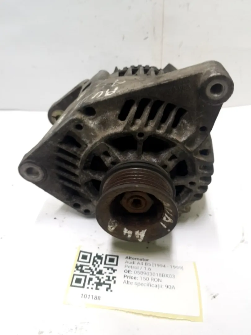 Alternator - Alte specificații: 90A - Audi A4 B5 [1994 - 1999] Sedan