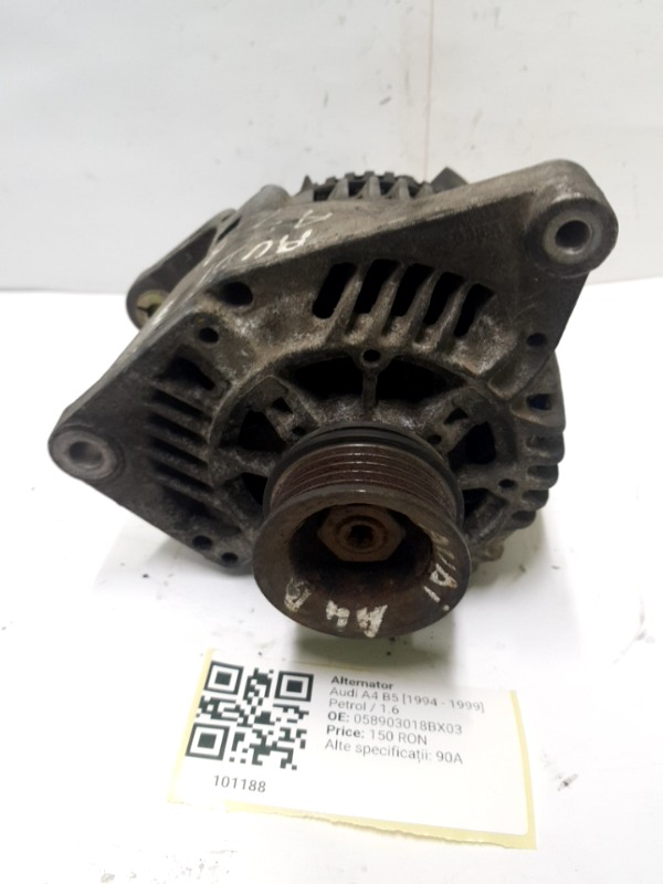 Alternator - Alte specificații: 90A - Audi A4 B5 [1994 - 1999] Sedan