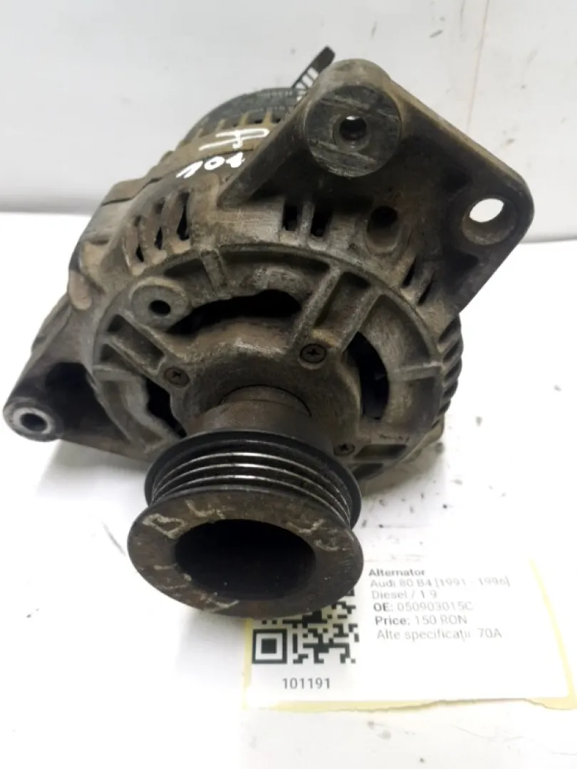 Alternator - Alte specificații: 70A - Audi 80 B4 [1991 - 1996] Sedan 1.9 MT (75 hp)