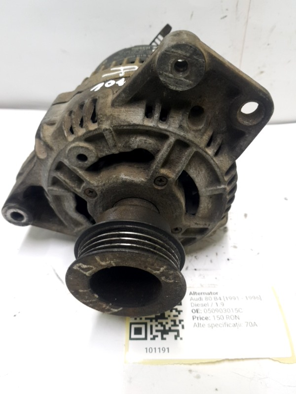 Alternator - Alte specificații: 70A - Audi 80 B4 [1991 - 1996] Sedan 1.9 MT (75 hp)
