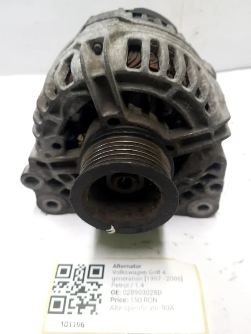 Alternator - Alte specificații: 90A - Volkswagen Golf 4 generation [1997 - 2006] Hatchback 5-doors 1.4 MT (75 hp)