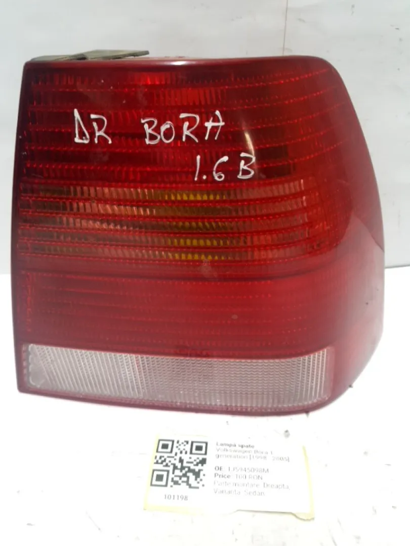 Lampă spate - Parte montare: Dreapta, Varianta: Sedan - Volkswagen Bora 1 generation [1998 - 2005] Sedan