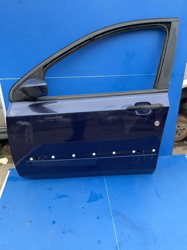Ușă față - Culoare: Albastru, Parte montare: Stânga  - Fiat Stilo 1 generation [2001 - 2010] Hatchback 5-doors 1.9 TD MT (115 hp)