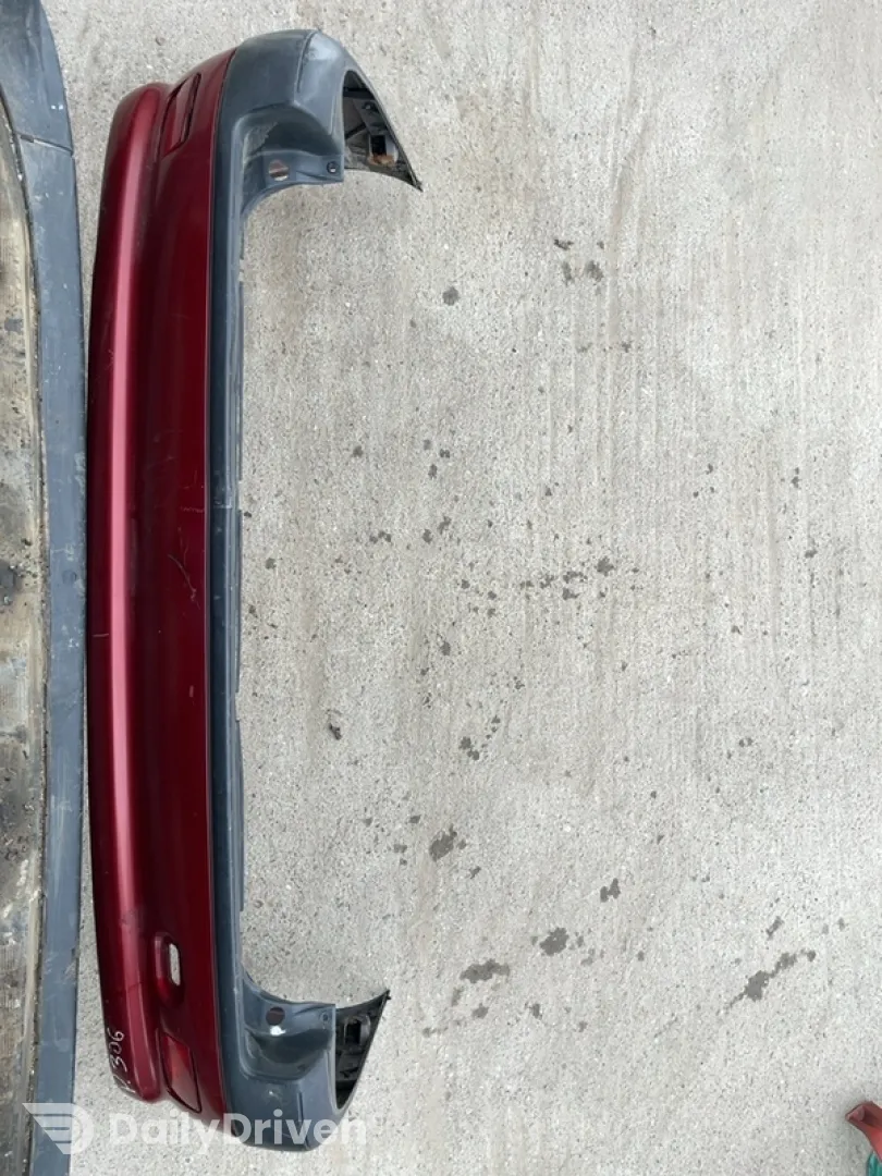 Bară protecție - Culoare: Roșu, Parte montare: Spate - Peugeot 306 1 generation [restyling] [1997 - 2002] wagon